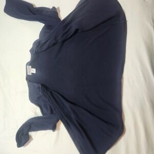 Vintage 90s Pendleton Wool Sweater Cardigan Women Small Navy
